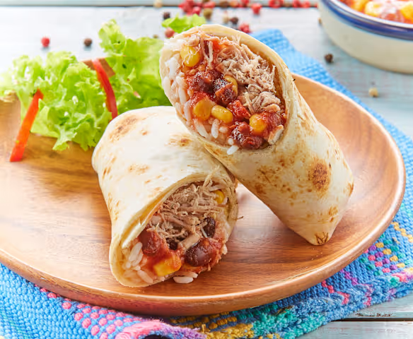 Burrito de Frijol con Barbacoa
