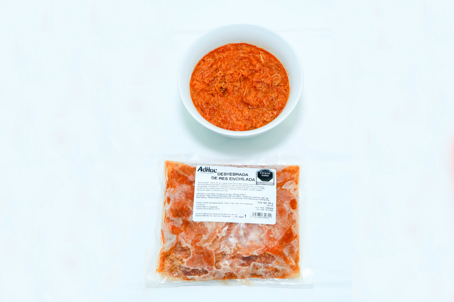 Deshebrada de Res Enchilada